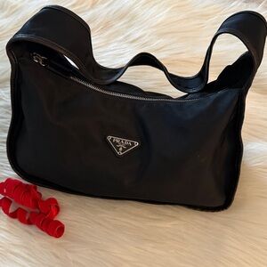 Prada Black Nylon Shoulder Bag🔥